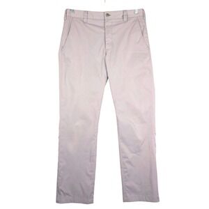 BLUFFWORKS‎ Mens Chino Pants Beige Straight Fit Casual Work 31x30 (Fits 31x28)